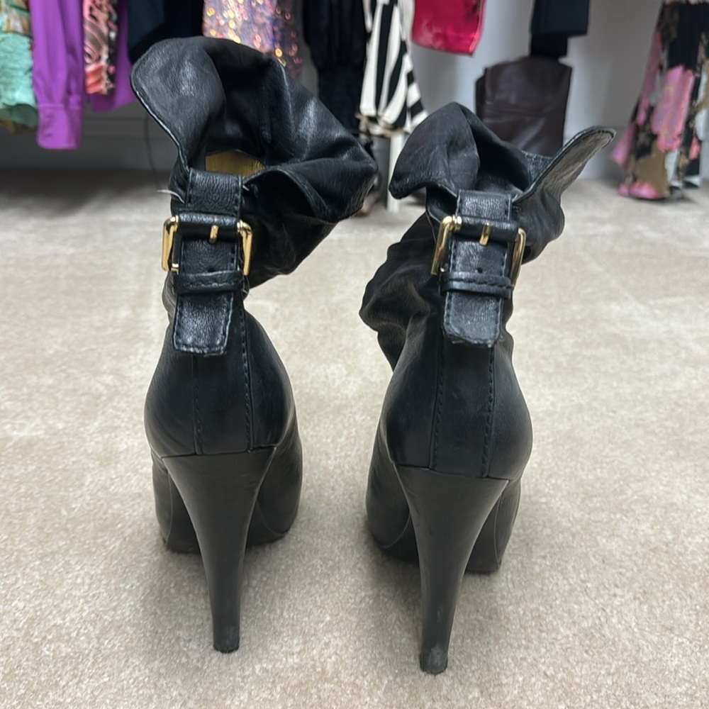 Essential Black Leather Booties - image 2